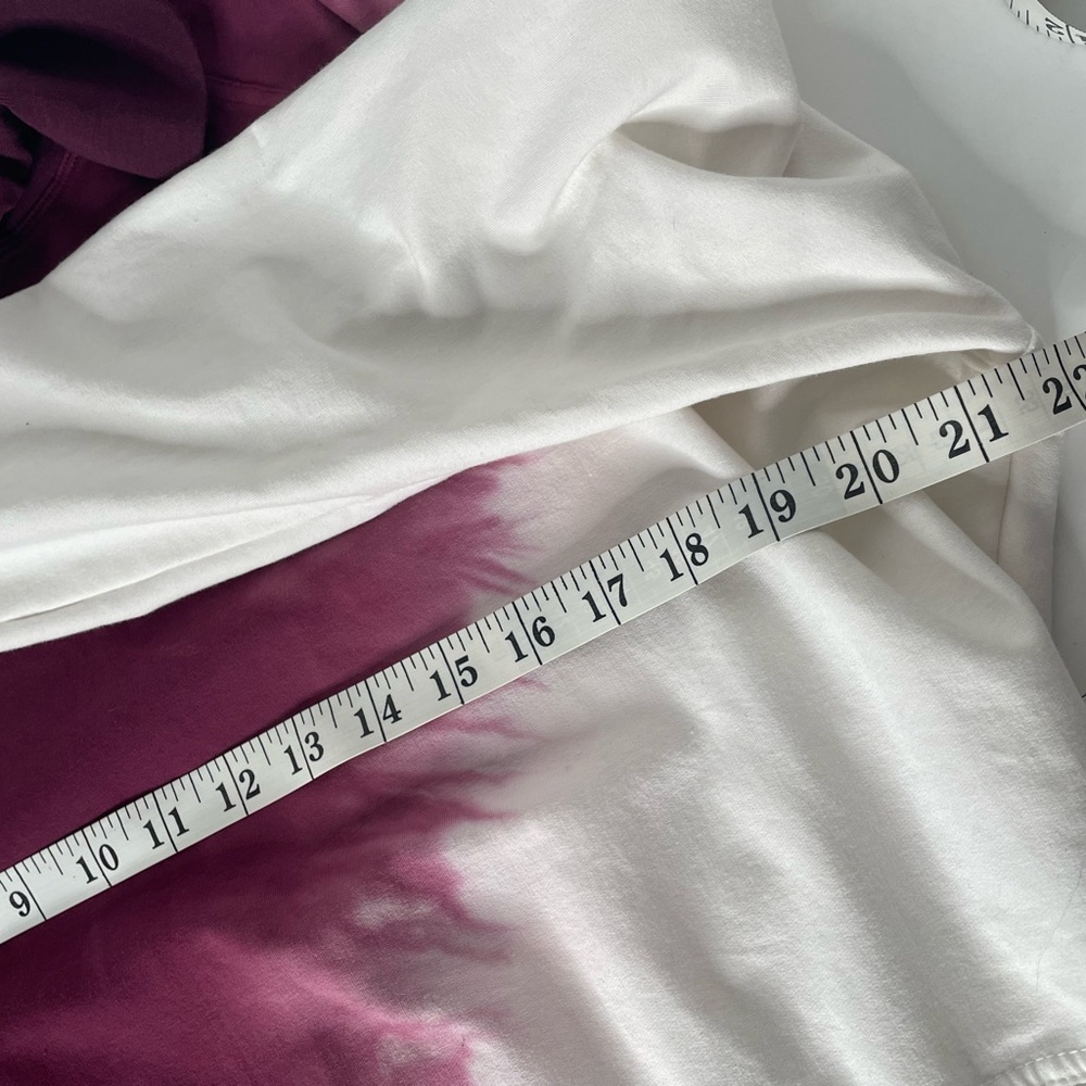 Joy Lab Women's Purple Tie Dye French Terry Cropped Fit Sweatshirt Sz M - Picture 7 of 10